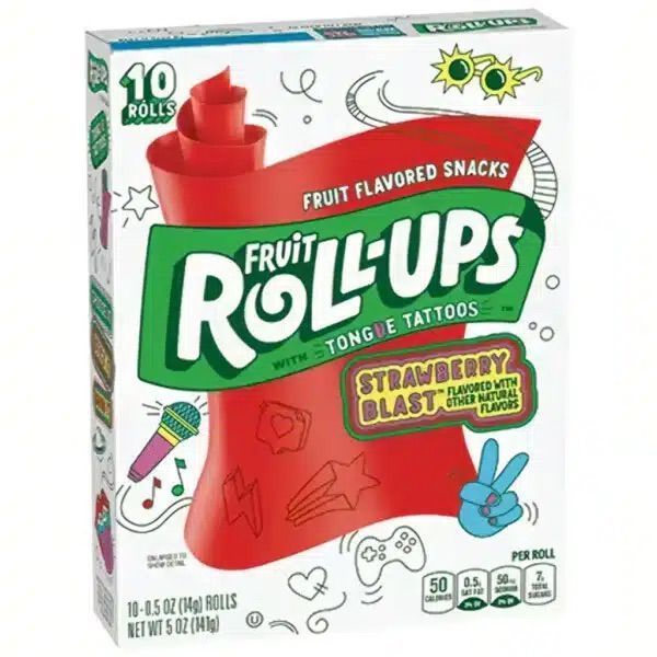 Fruit Roll Ups Strawberry Sensation Pack of 10