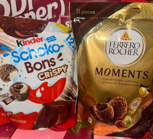 Schoko Bons 67g + Ferrero Moments 44g