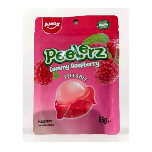 Amos Raspberry Peelerz 65g Gummi Candy