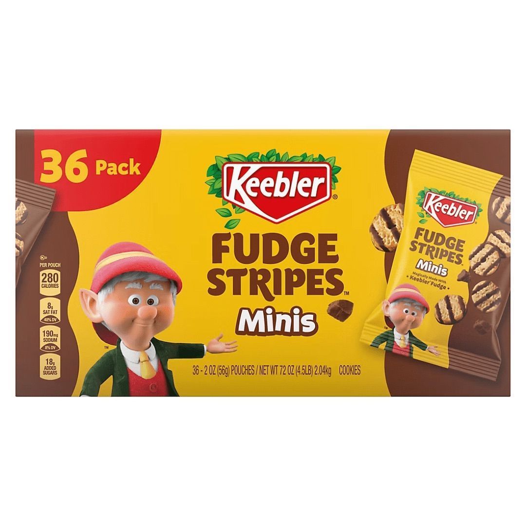Keebler Mini Fudge Stripe Club Cookies 36 x 56g