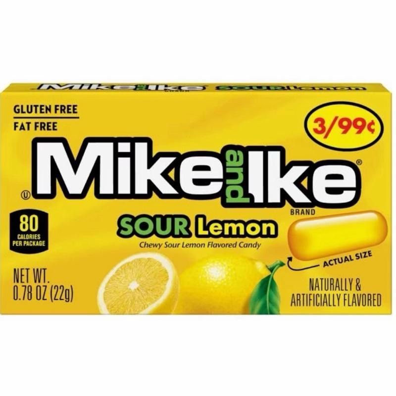 Mike & Ike Sour Lemon Candy 22g Box (American)