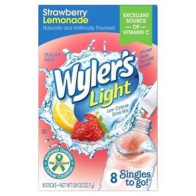 Wyler's Light Strawberry Lemonade Drink Mix 8 Sachets (USA)
