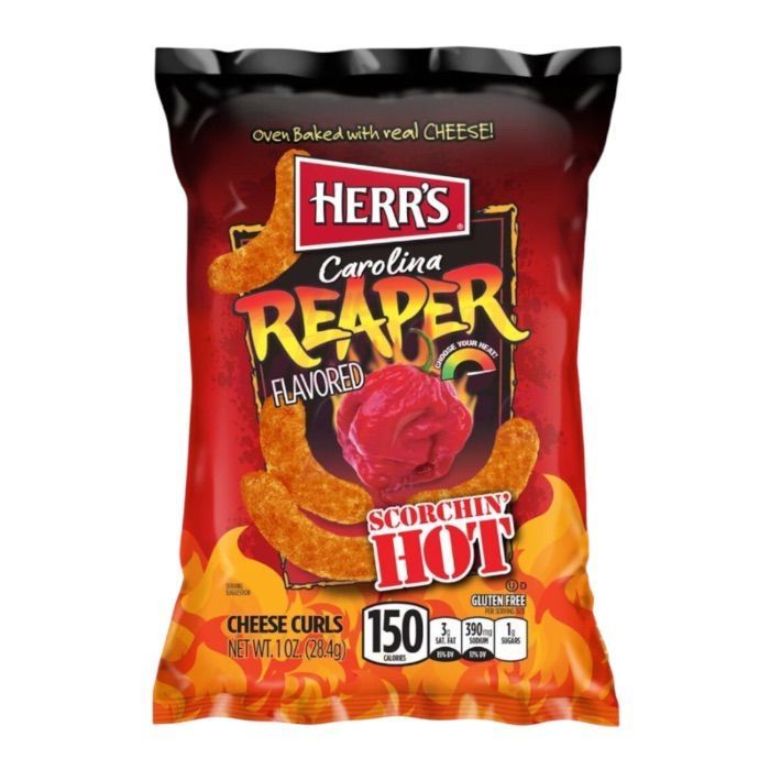 Herr's Carolina Reaper Flavour Cheese Curls 28g