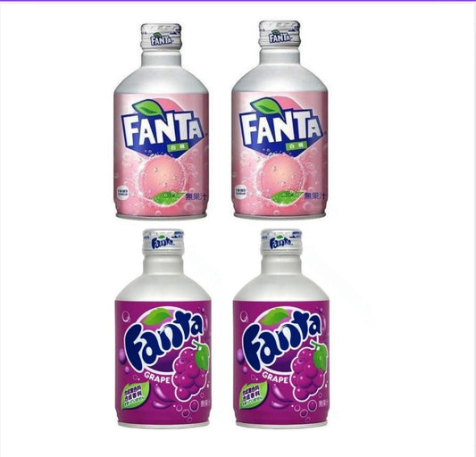 Fanta Japan 2 Grape + 2 White Peach