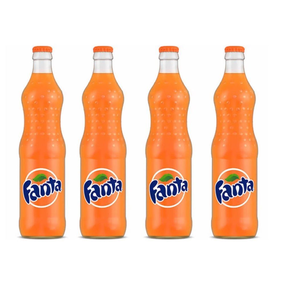 4 for £10! Fanta Orange Nigeria 500ml Glass Bottle