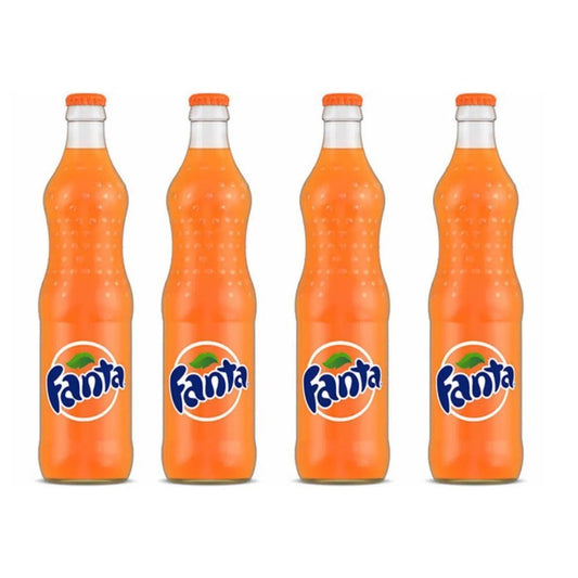 4 for £10! Fanta Orange Nigeria 500ml Glass Bottle