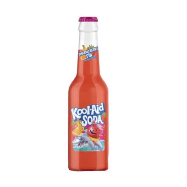 Kool Aid Sharkleberry Fin Soda 355ml Glass Bottle