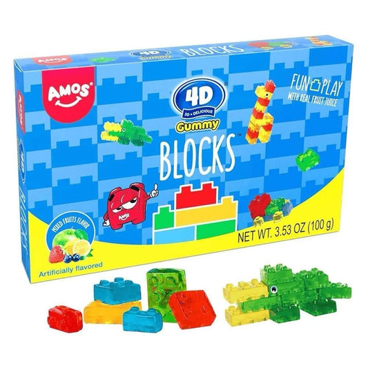 Amos Building Blocks 4D Gummies 100g