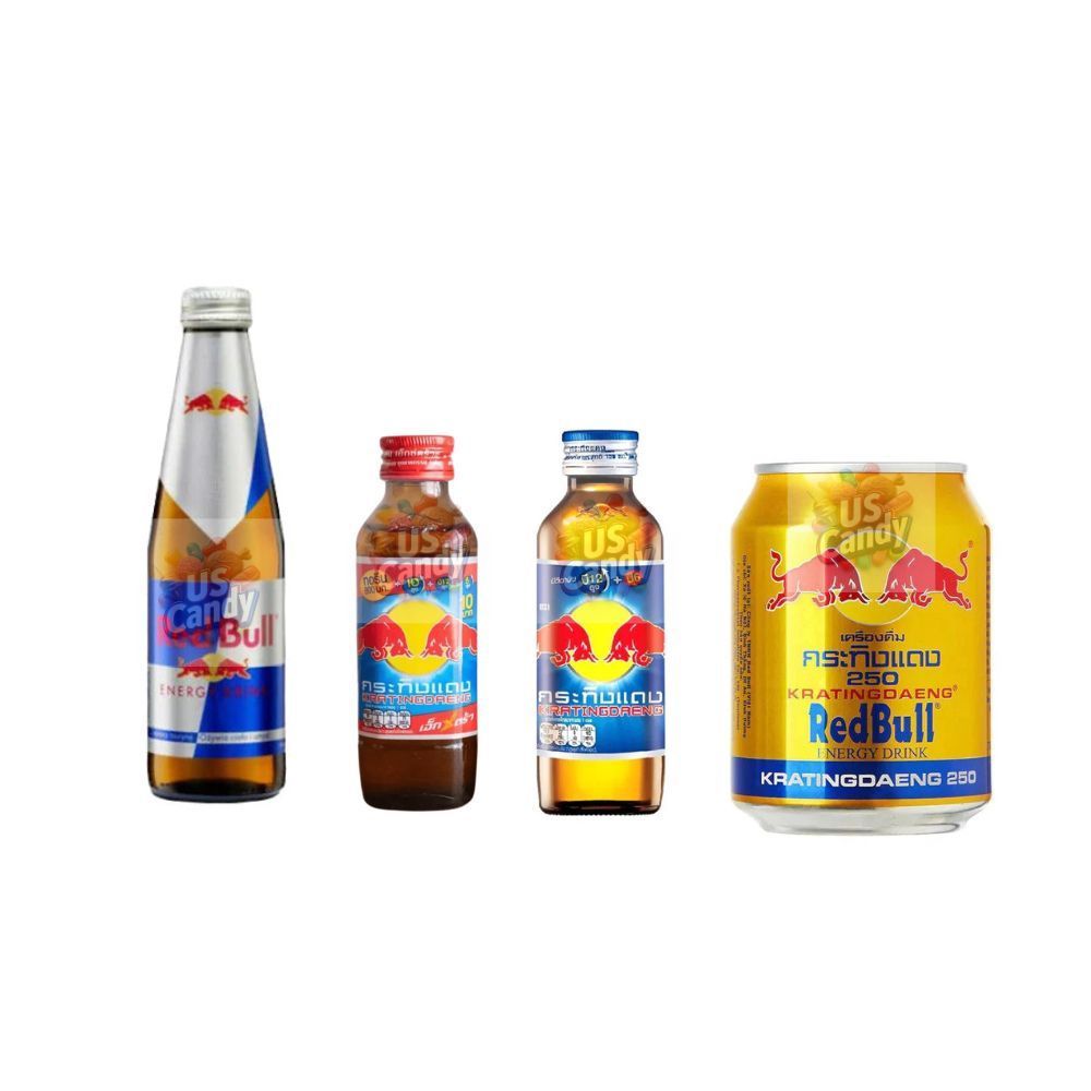Redbull International Bundle - 4 Drinks KratingDaeng Thailand / Vietnam / EU