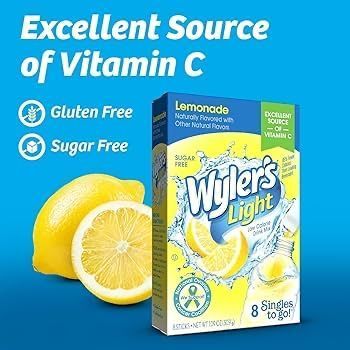 Wyler's Light Lemonade Drink Mix 8 Sachets (USA)