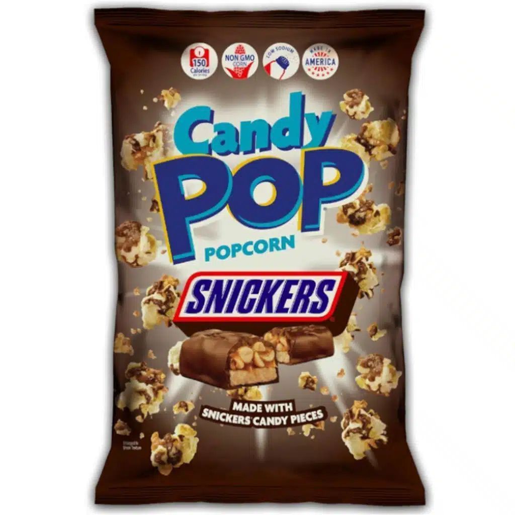 Candy Pop Snickers Coated Popcorn 149g Big Bag (American)
