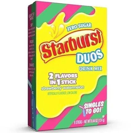 Starburst Singles To Go Duo's Strawberry Watermelon Drink Mix - 6 sachets