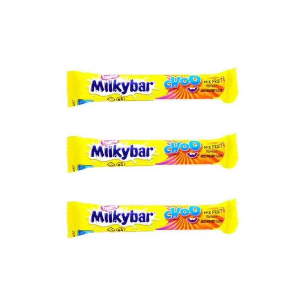 3 x Milky Bar Choo Mixed Fruit Single 10g Bars