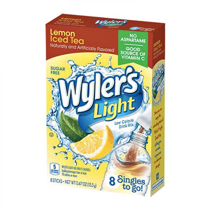 Wyler's Light Lemon Iced Tea Drink Mix 8 Sachets (USA)