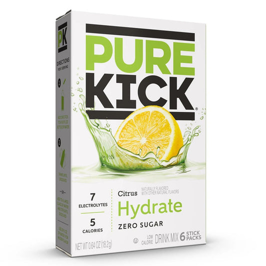 Pure Kick Citrus Flavour Drink Mix 6 Sachets (USA)