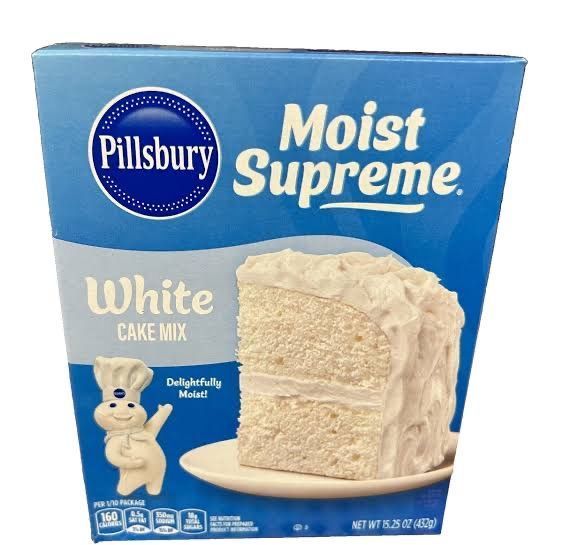 Pillsbury Moist Supreme White Cake Mix 432g American