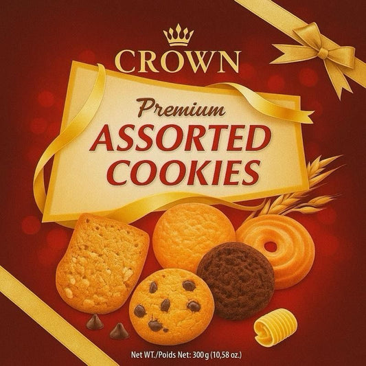 Crown Premium Assorted Cookies 300g Long Dated