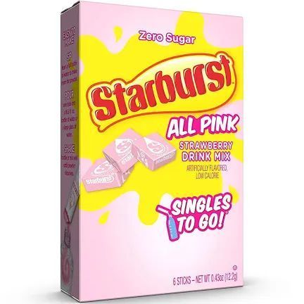 Starburst All Pink Drink Mix - 6 Sachets