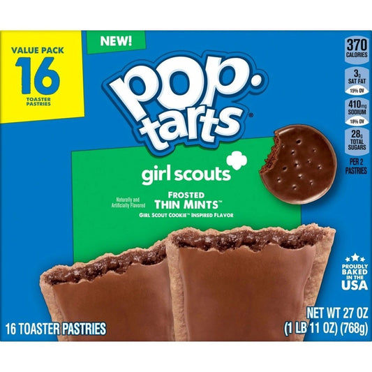 Pop Tarts Girl Scouts Frosted Thin Mints 16 Toaster Pastries