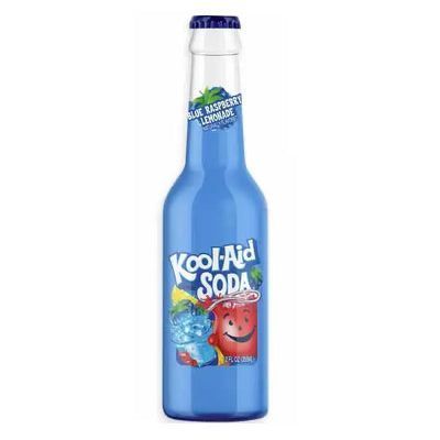 Kool Aid Blue Raspberry Lemonade 355ml Glass Bottle