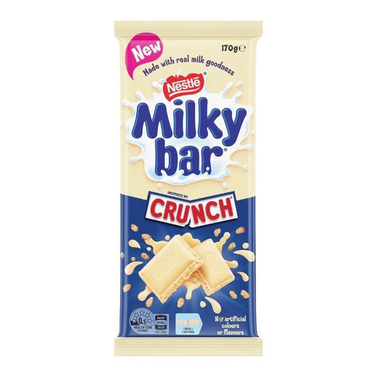 Nestle Milky Bar Crunch 170g Bar Australian