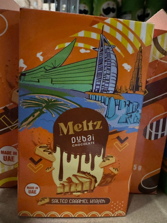 Meltz Dubai Chocolate Bar Salted Caramel 75g