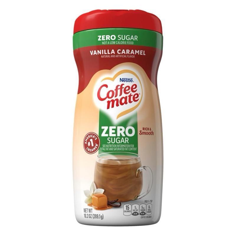 Coffee Mate Vanilla Caramel Zero Sugar Powdered Coffee Creamer 289g American