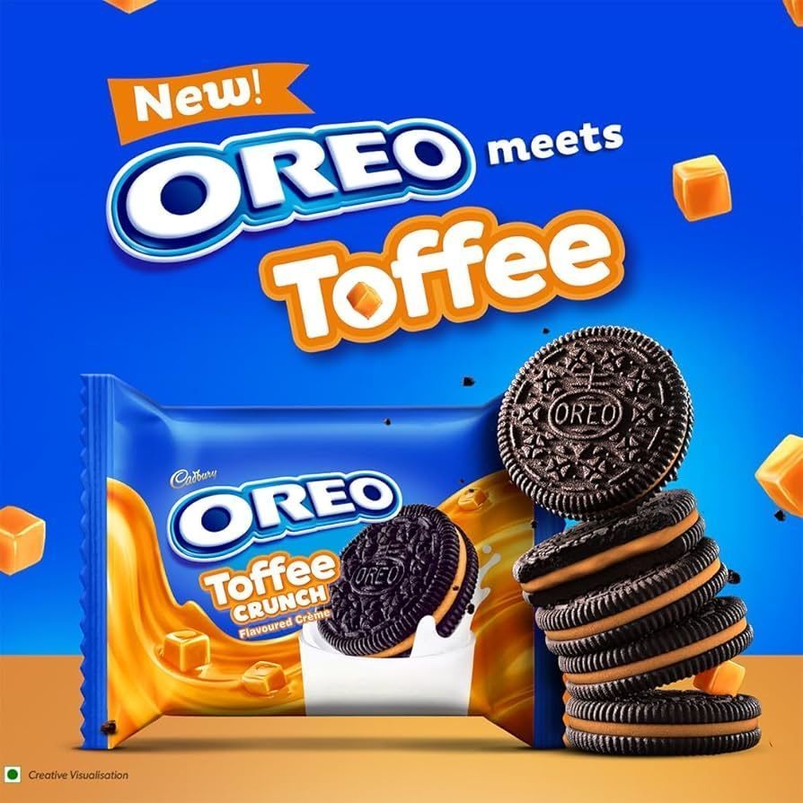 Oreo Toffee Crunch Flavoured Creme 255.75g (India)