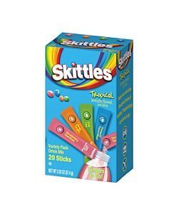 Rainbow Zero Sugar Singles to Go Tropical 20 STICKS