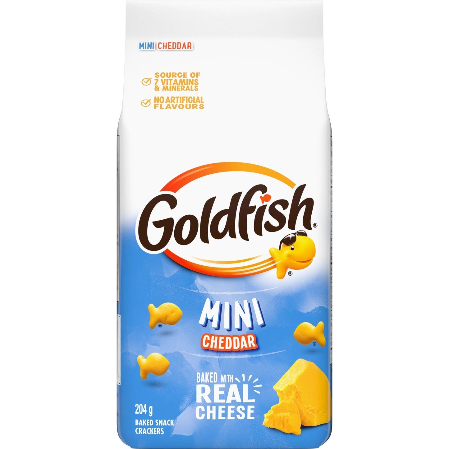 Goldfish Crackers Mini Cheddar 204g