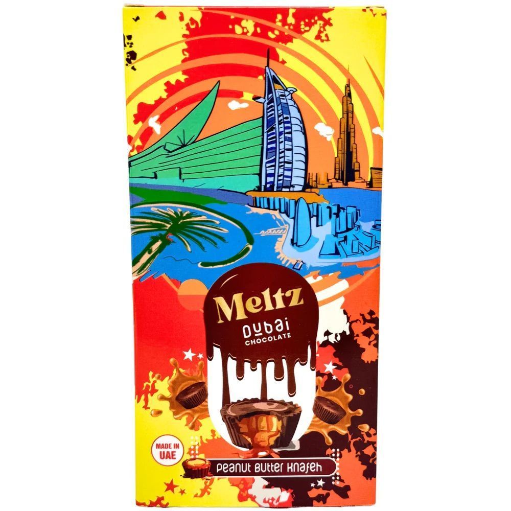 Meltz Dubai Chocolate Peanut Butter 192g Huge Bar