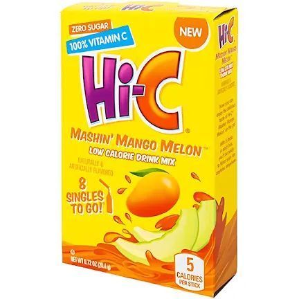 Hi-C Mashin' Mango Melon Drink Mix - 6 Sachets