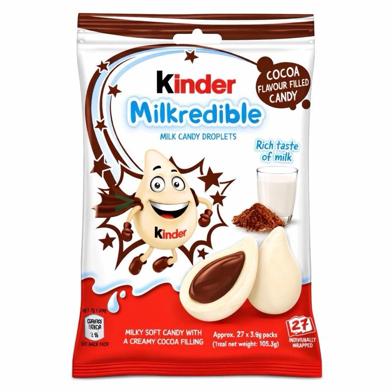 Kinder Milkredible Cocoa Filled Milk Drop Chewy Candy 23.4g (China)