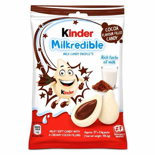 Kinder Milkredible Cocoa Filled Milk Drop Chewy Candy 23.4g (China)
